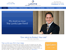 Tablet Screenshot of lovitzlaw.com